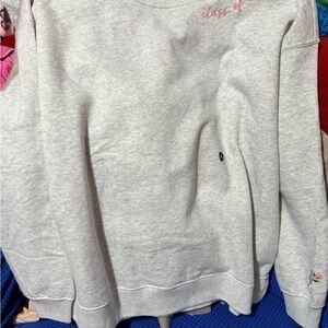 Hollister Light Gray Sweatshirt